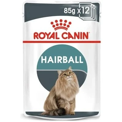 Image of Royal Canin Hairball Care In Gravy Adult Wet Cat Food 85g (Pack of 48)