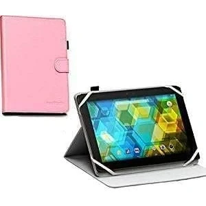 Image of Navitech Pink Faux Leather Case Cover Compatible With Alcatel Pixi 4 7&quot; Tablet WiFi