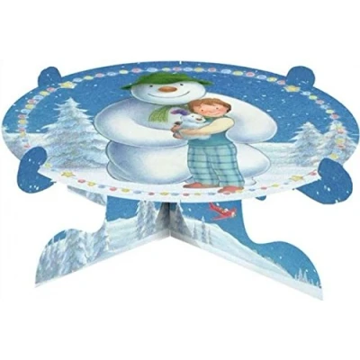 Image of Anniversary House The Snowman and Snowdog Single Tier Cake Stand, M170