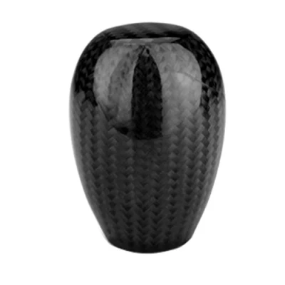 Image of Sakali Universal Carbon Fiber Manual or Automatic Car Gear Shift Stick Knob Shifter Lever Black