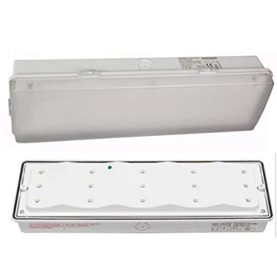 Image of 5X LED Emergency Bulkhead Light Legend Arrow IP65 Maintained Non Waterproof Fire Exit EM3 NM3 M3 E3M 3hr