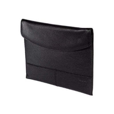 Image of Targus Leather Slipcase For iPad Case Web Tablet Black Oil Tanned Apple with Screen Protector