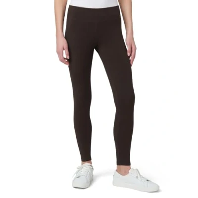 Image of HUE Women&#039;s Ultra Leggings with Wide Waistband, Full and Capri Length, Espresso, S