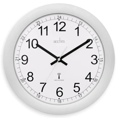 Image of Acctim Forimia RC Wall Clock 30cm Silver 74417