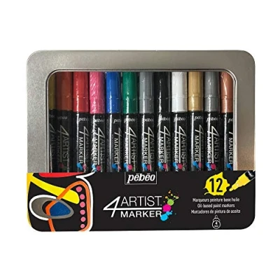 Image of Pebeo 4Artist Metal Marker Set 4mm, of 12