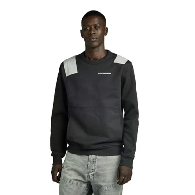 Image of G STAR RAW Men&#039;s Flight Deck Sweater, black (dk D24418 D557 6484), L