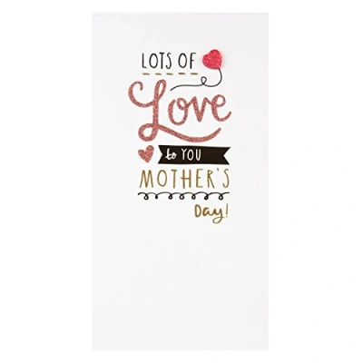 Image of Hallmark Razzle Dazzle Mother&#039;s Day Card for Her &#039;Lots of Love&#039; Medium Slim