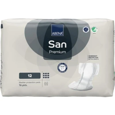 Image of ABENA San 12 4000ML Absorbency Premium Incontinence Pads for Men &amp; Women Breathable Comfortable Men, Fast Absorbing, Discreet Effective Adult Pads.