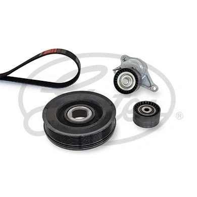 Image of 4431800, 93161863 V ribbed belt set GATES EuroGrip K027PK1740 with crankshaft pulley VAUXHALL: Vivaro Van, Minibus, RENAULT: TRAFIC 2 Kasten