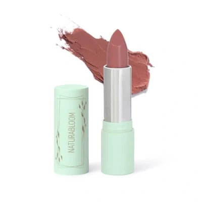 Image of Naturabloom Vegan Lipstick (Petalia) Hydrating Long Lasting from Natural Oils, Shea Butter &amp; Coconut Extact, Full Coverage Lip Glossy Color