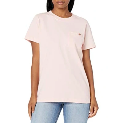 Image of Dickies Women&#039;s Short Sleeve Heavyweight Pocket T Shirt, Lotus, M