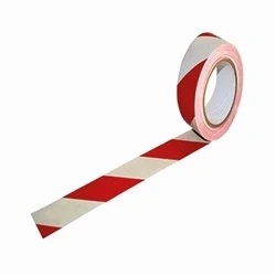 Image of Vinyl Hazard Tape White/Red 50mmx33m (Pack of 24) 623366