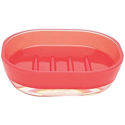 Image of Excelsa Soap Dish, Polystyrol, Red, 15.7 x 11 4 cm