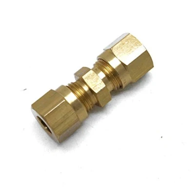 Image of qcl British Made 6mm Equal Brass Compression Coupling