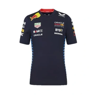 Image of Castore Red Bull Racing Formula One Team 2023 Replica T Shirt for Kids, Night Sky, 12 13 Years, Regular Fit, Official Merchandise