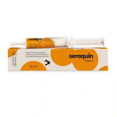 Image of Seraquin Digest 30 ml paste Diarrhoea support Healthy digestion Probiotic and prebiotic For dogs cats