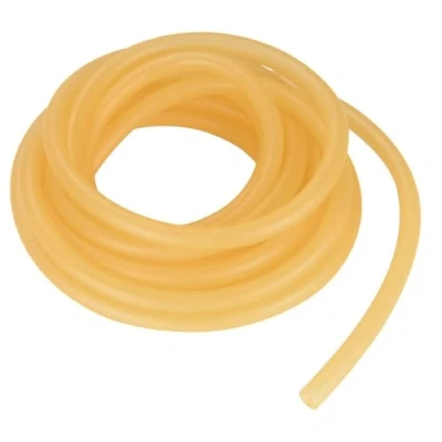 Image of StonyLab Rubber Tubing, Pure Latex Amber Tubing Natural Tube 9 mm OD 6 ID Highly Elastic and Strong, Meter