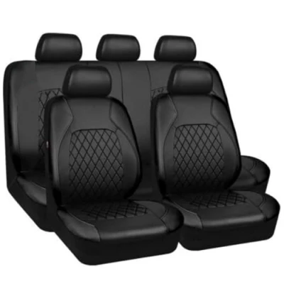 Image of ZAPORA Car Seat Cover Full Sets, for Toyota Yaris Cross SUV 2021 2022 2023 9 Pcs Set Surround Leather Waterproof NonSlip Front Rear Protectors Interior Accessories,A