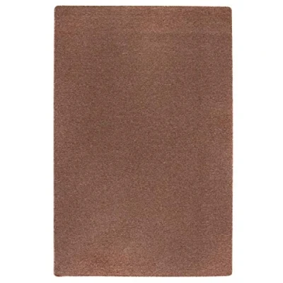 Image of andiamo Grotone Round Rug with Fleece Backing, Tested for Harmful Substances, Mottled, Colour: Dark Beige, 50 cm x 80