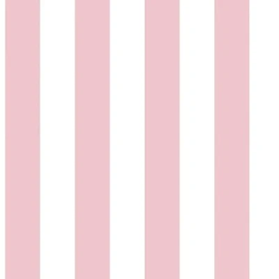 Image of Galerie G67524 Smart Stripes 2, Two Colour Design Wallpaper, Pink/White, 10m x 53cm