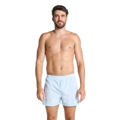 Image of Jockey® Everyday Check Woven Boxer, Shirting Blue, S