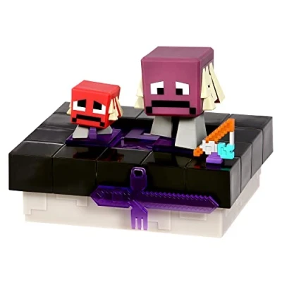 Image of TREASURE X Minecraft Nether Portal Mine and Craft Character Mini Mob Styles may vary 41642
