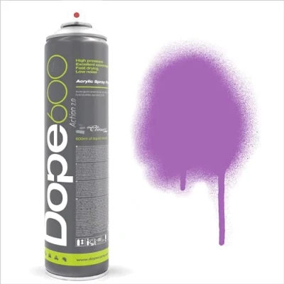 Image of Action 2.0 Dope Spray Paint 600ml High Pressure Fast Drying Multi Colour Full Coverage Formula (Blue Violet D 054)