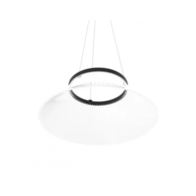 Image of Martinelli Luce Plissé LED pendant light, laser engraved lampshade