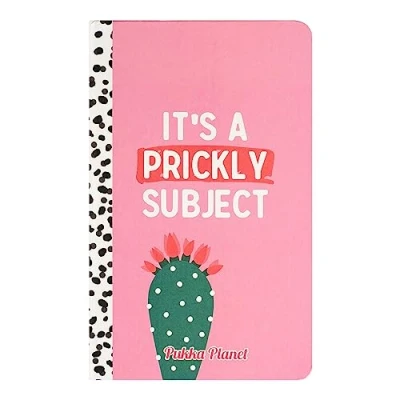 Image of Pukka Pad, Planet A5 Soft Cover Notebook Casebound Journal 192 Pages of 8mm Ruled 90GSM Paper Feature Acid Free, Vegan Inks and Recycled Paper, 21.5 x 13.4cm Prickly Subject