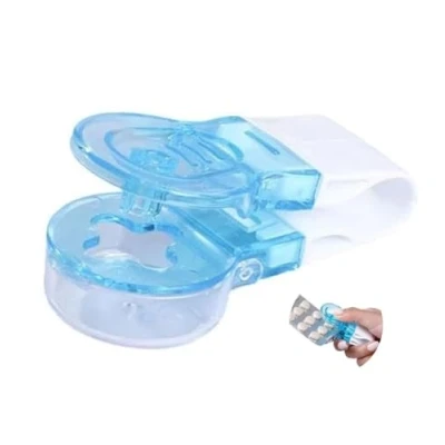 Image of LSTKLY Portable Pill Box Taker Remover Popper for Blister Packs Dispenser Storage Puncher with Container Tablet Pack Opener Cutter