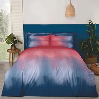 Image of Rapport Home Ombré Red &amp; Blue Single Duvet Cover Set
