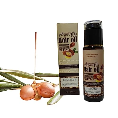 Image of Argan Oil hair serum Softens &amp; Protects and gives a professional Salon like Finish 100 ml