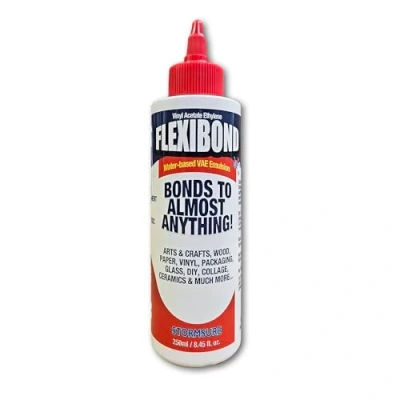 Image of Flexibond VAE Glue (250ml) Extra Strong Arts &amp; Crafts and DIY Transparent, Flexible, Non Toxic, Dries Clear