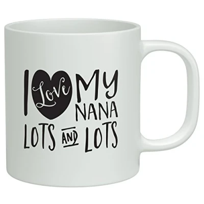 Image of Shopagift I Love my Nana Lots and White 10oz Mug Cup