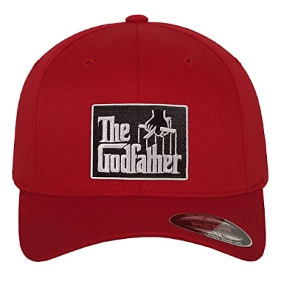 Image of The Godfather Officially Licensed Flexfit Baseball Cap (Red), Small/Medium