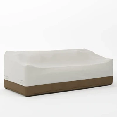 Image of Amazon Basics Griffen 3 Seater Sofa Cover, Beige / Tan
