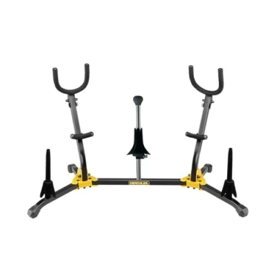 Image of Hercules DS538B Stand for 2x Alto/Tenor, 1x Soprano Saxophone and Clarinets/Flutes