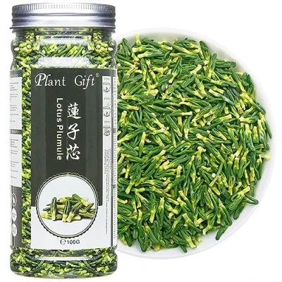 Image of Plant Gift Lotus Plumule 100G/3.52oz 莲子心 Medicinal Chinese Herb, /Lotus Core, Dried Bulk Herbs Health Tea Tea, Bitter