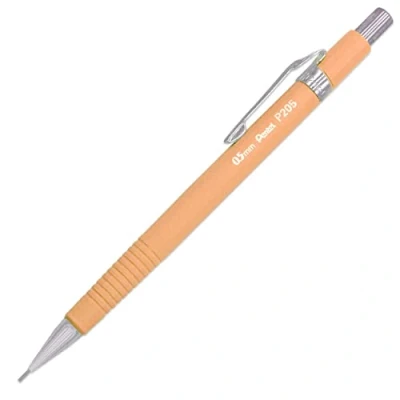 Image of Pentel P205 97F Mechanical Automatic Pencil Pastel Floral Range Nasturtium (Pastel Orange) Single