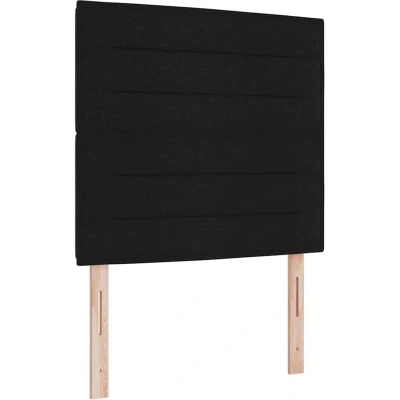 Image of vidaXL Box Spring Bed with Mattress Black 100x200 cm Fabric