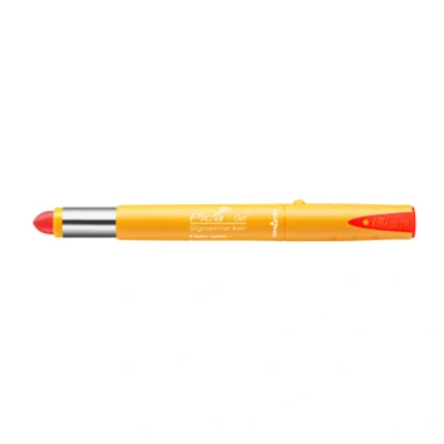 Image of Pica GEL Red Signalmarker Marker Pen with Clip for Metal Rubber Stone 8082