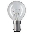 Image of 10 x Crompton Professional Golf Ball G45 25 Watt Clear Glass Small Bayonet Cap B15 Fitting Light Bulbs