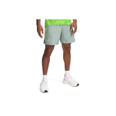 Image of Under Armour Launch Shorts Sports shorts, Men&#039;s, Size: Large, Silica green/cyber green