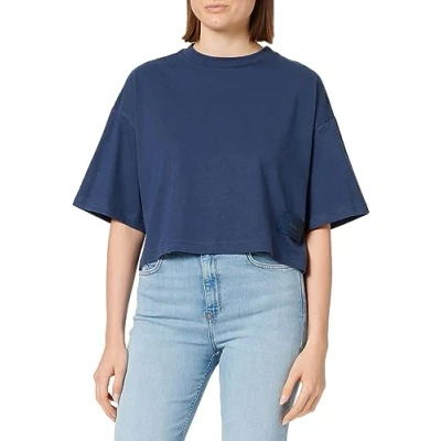 Image of REPLAY Adult W3798E Second Life T Shirt, Dark Blue 908, S