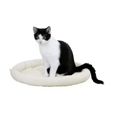 Image of Kerbl Cat Cushion with Mop Fabric, 40 x 4 cm, Beige/Green