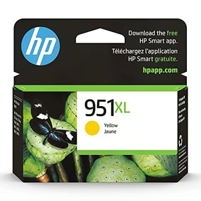 Image of HP 951XL Original Yellow 1 pc(s) 951XL, Original, Pigment based ink, Yellow, Officejet Pro 8600 e All in One, pc(s), Inkjet printing