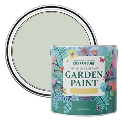 Image of Rust Oleum Green Mould Resistant Garden Paint In Matt Finish Laurel 2.5L