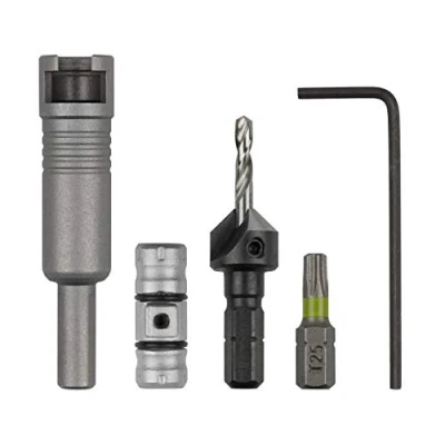 Image of wolfcraft Flipbit Starter Set 5 Pcs. I 3082000 Dual toolholder solution for drilling, countersinking and screwing