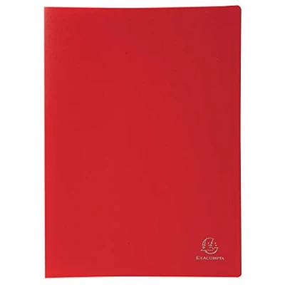 Image of A4 Display Book Soft Eco Polypropylene 20 Pocket Red Exacompta