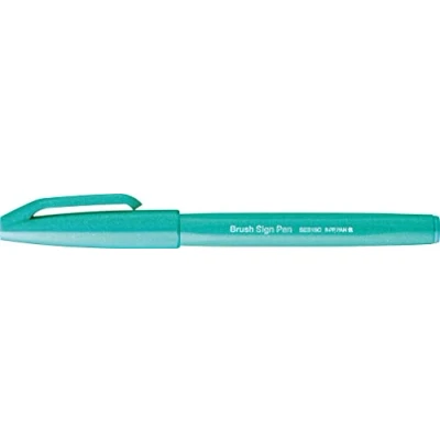 Image of Pentel Brush Sign Pen Emerald Green